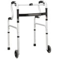 Balkonik do chodzenia rehabilitacyjny z kółkami Chodzik składany Aluminiowy