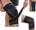 2xOrteza Kolana Stabilizator z Wsparciem Rzepki Opaska Na Kolano Z Taśmami