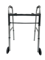 Balkonik Rehabilitacyjny z Kółkami Chodzik Składany Dla Seniora Mocny Lekki