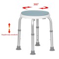 Krzesło Pod Prysznic Obrotowe Taboret Obrotowy Stołek Do Wanny Dla Seniora