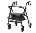 ROLATOR Z KOSZYKIEM CHODZIK Z SIEDZISKIEM HAMULCE CZTEROKOŁOWY SENIOR 136KG