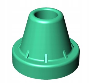 Końcówka Pod Laskę Rehabilitacyjną Nasadka 13 mm 