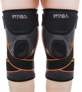 2x Stabilizator Kolana Ze Wsparciem Rzepki I Taśmami (2szt.)