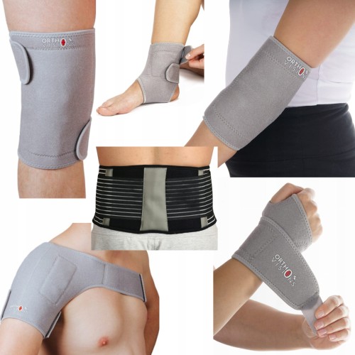 Zestaw Opasek Magnetycznych Kolano Nadgarstek Łokieć Kostka Kręgosłup Bark