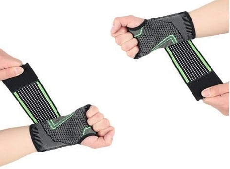 2xOrteza Nadgarstka Stabilizator Na Rękę Opaska Elastyczna Zestaw Para 2szt