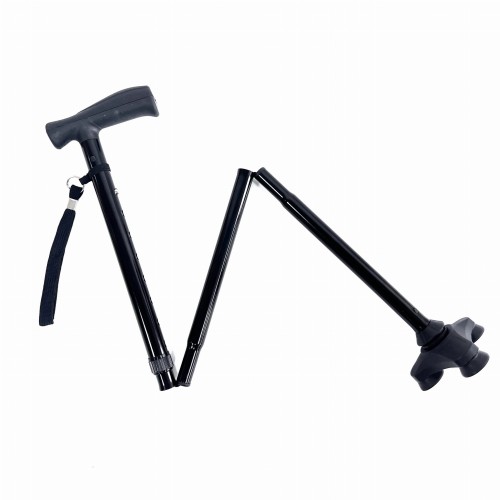 Laska Rehabilitacyjna Składana Stabilna Spacerowa Dla Seniora Spacer Mocna