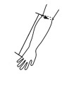 Orteza Przedramienia Stabilizator Ręki Szyna [mag - uni / spec: uniwersalny]